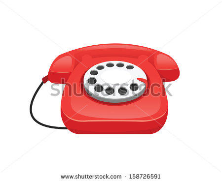 Old Phone Vector Icon