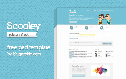 PSD Website Templates Education PSD Website Templates Education