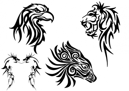 Tribal Lion Clip Art