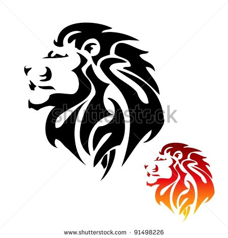 Tribal Lion Head Tattoo Tribal Lion Head Tattoo