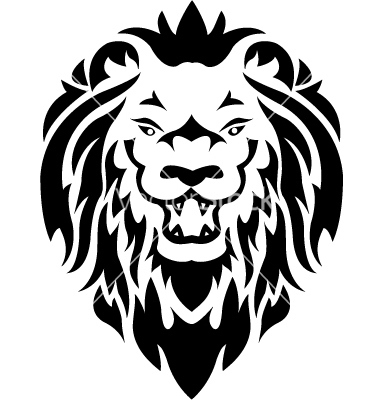 Tribal Lion Tattoo Vector