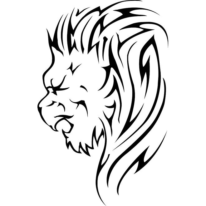 Tribal Lion Vector