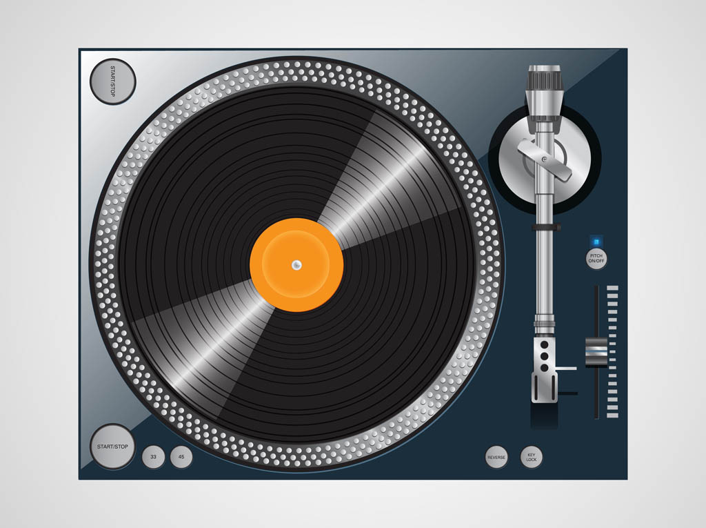 Turntable Vector