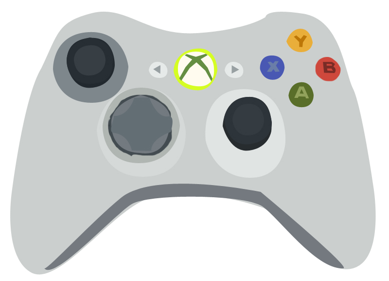 14 Xbox Controller Icon Vector Simple Images - Xbox 360 Controller