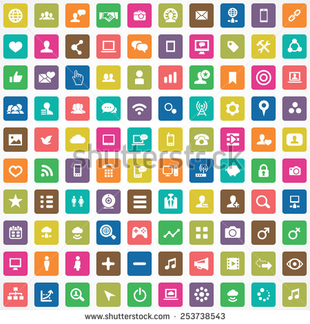 100 Social Media Icons