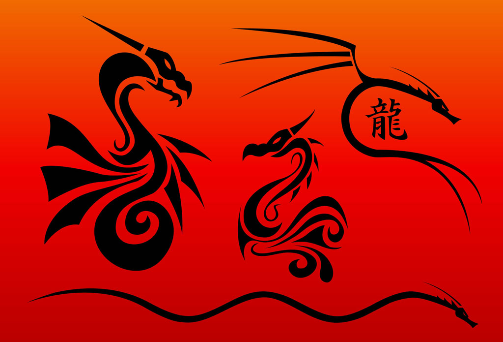 Chinese Dragon Vector Art Free