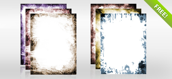 Grunge Frame PSD Free Download