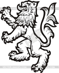 Heraldic Lion Clip Art