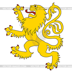Heraldic Lion Clip Art