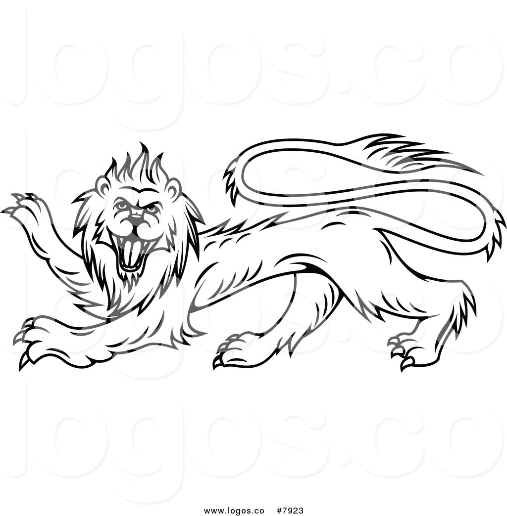 Heraldic Lion Vector Free