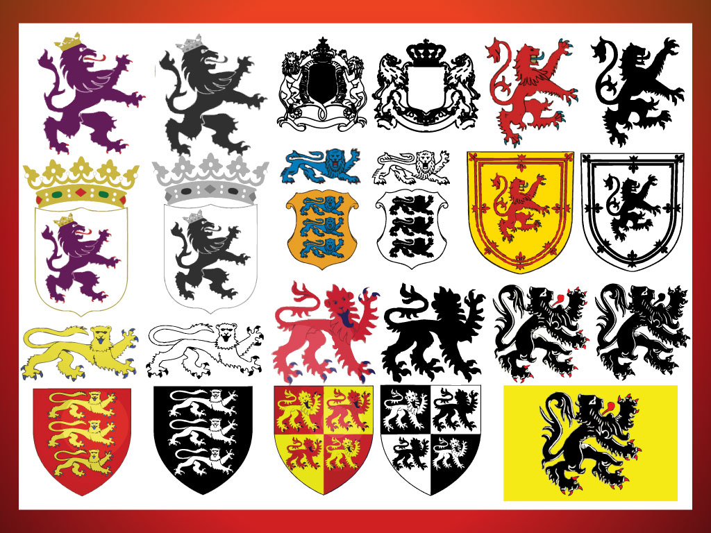 Heraldic Lion Vector