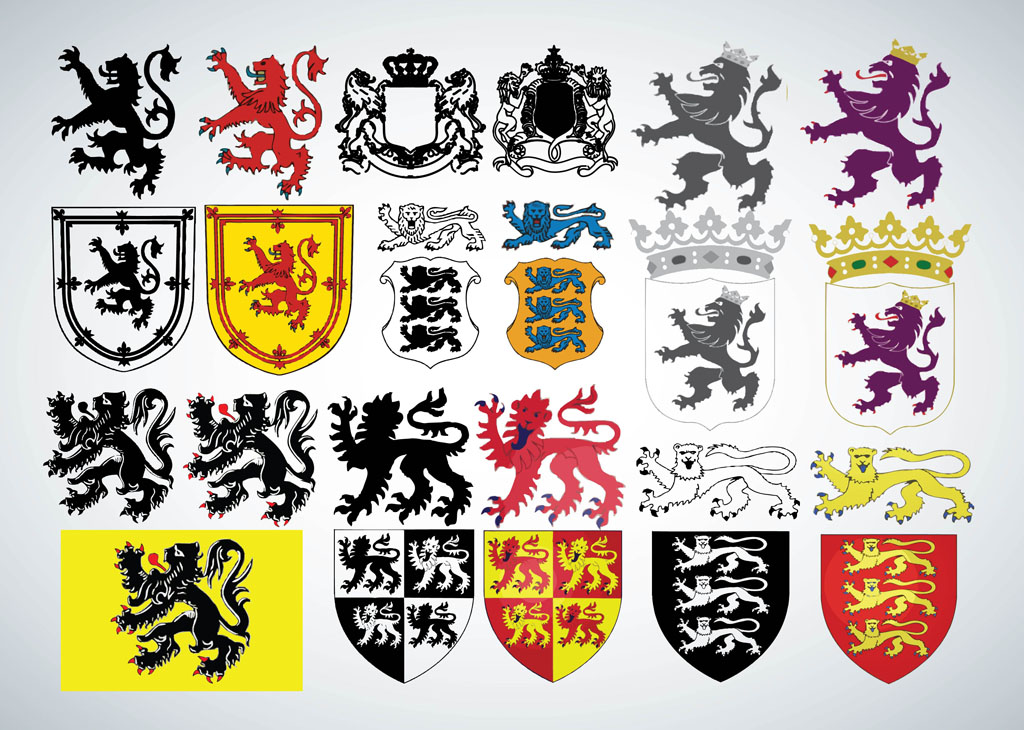 Heraldry Symbols Vector