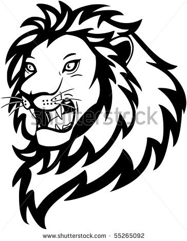 Roaring Lion Head Clip Art