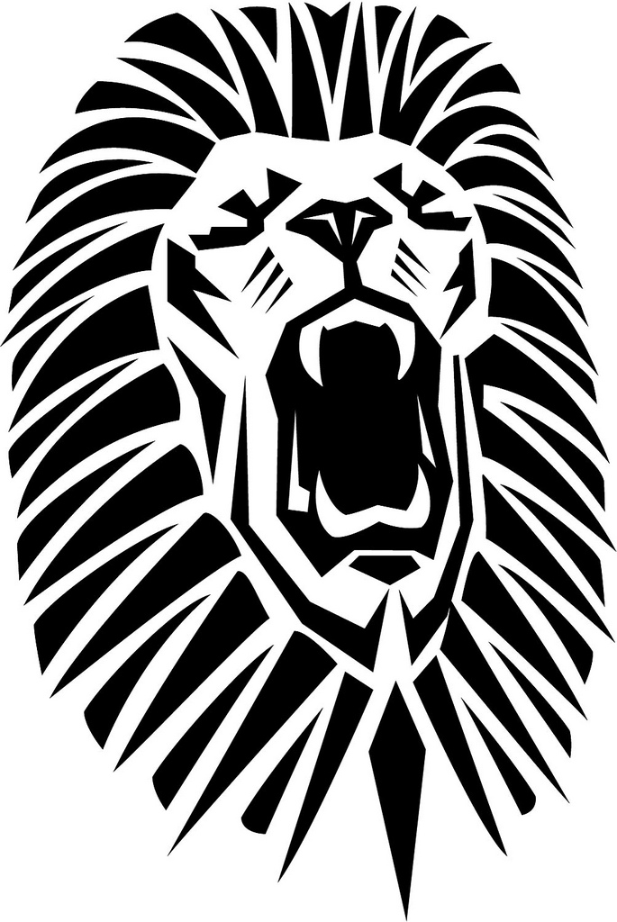 Roaring Lion Head Vector