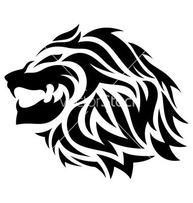 Tribal Lion Tattoo Vector