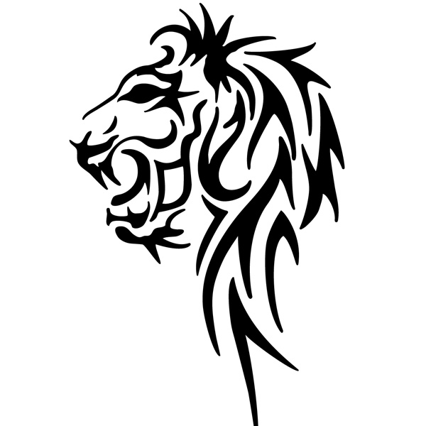 15 Tribal Lion Vector Images