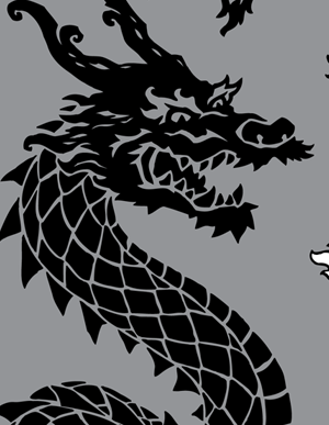 Vector Chinese Dragon Tattoos