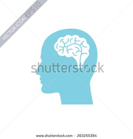 Vector Head with Brain Vector Head with Brain