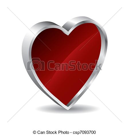 3D Heart Clip Art