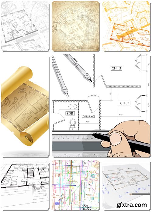 Abstract Architectural Drawings