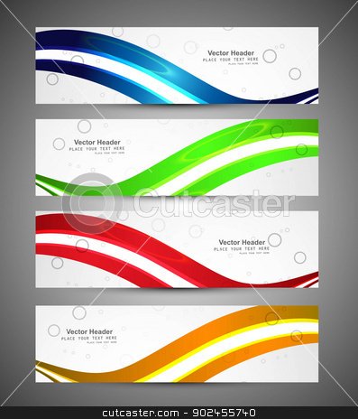 Abstract Page Header Design