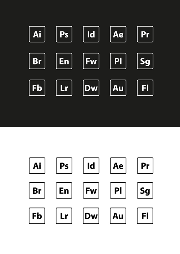 Adobe App Icons Adobe App Icons