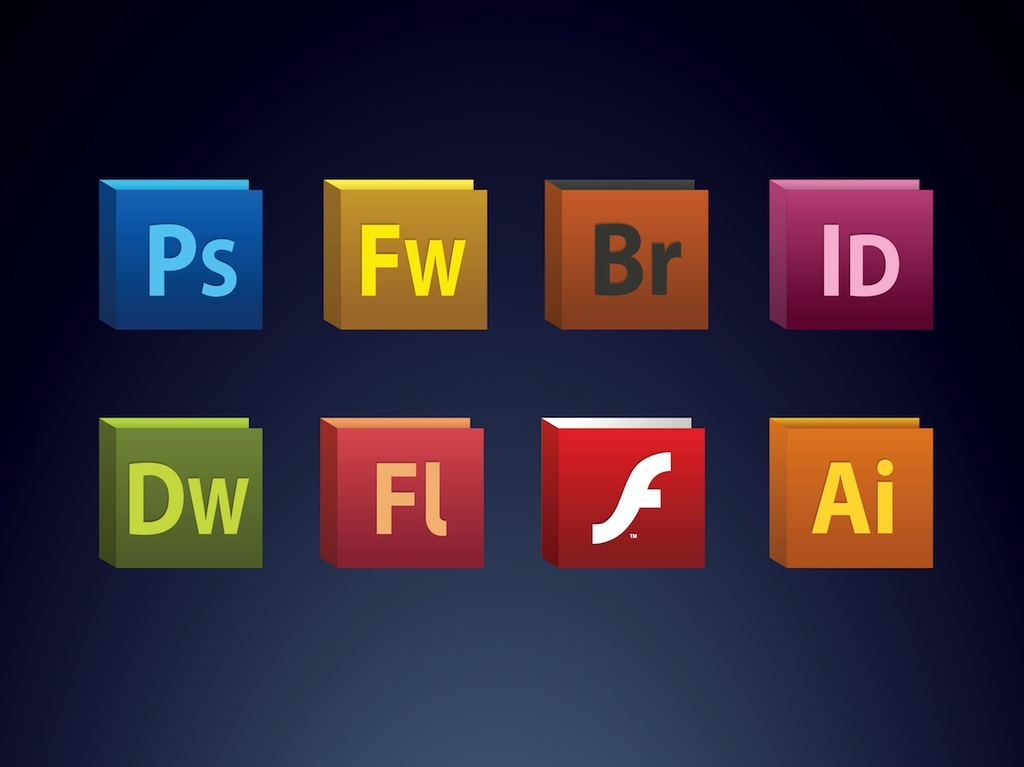 Adobe Creative Suite Icons Vector