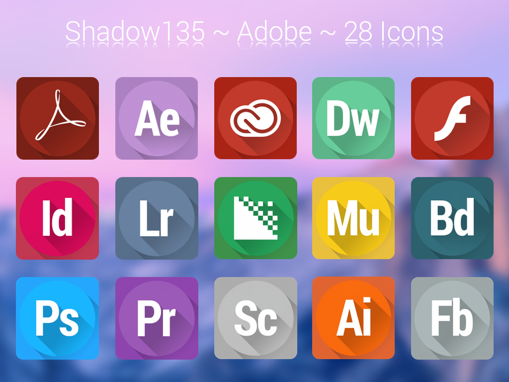 Adobe Creative Suite Icons