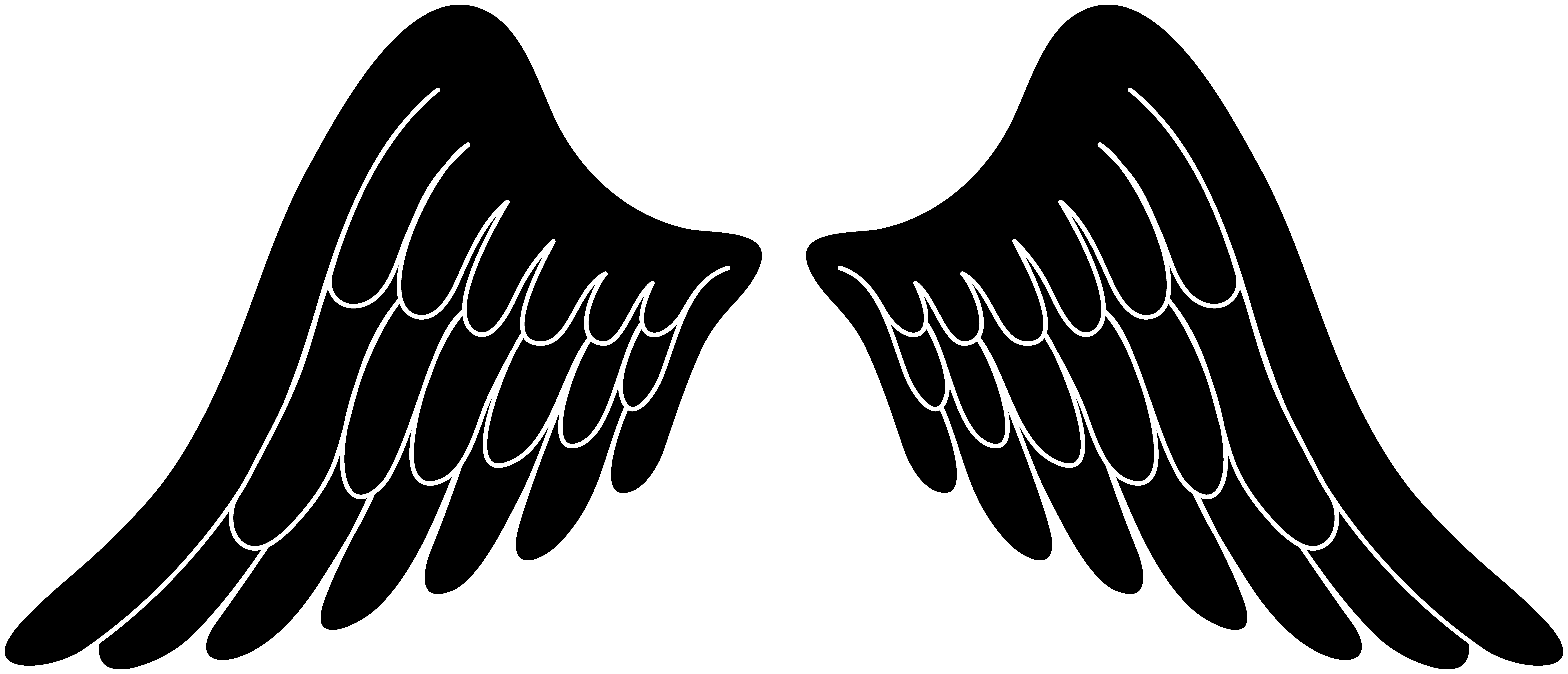 Angel Wings Silhouette Clip Art