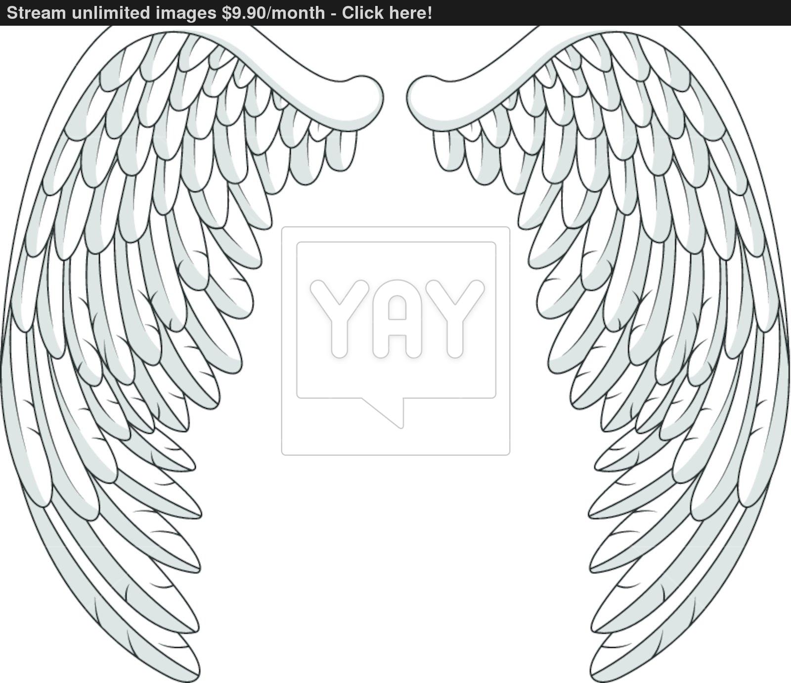 Angel Wings Vector Clip Art