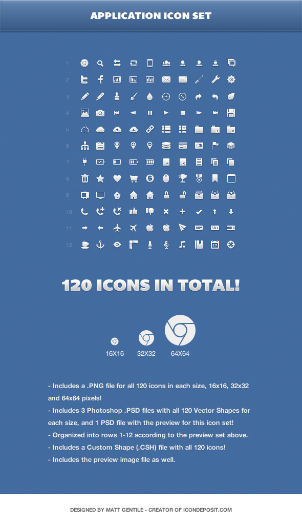 Application Icon Set