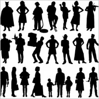 Architecture People Silhouettes