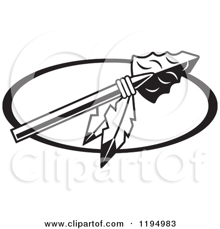 Arrowhead Clip Art Black and White