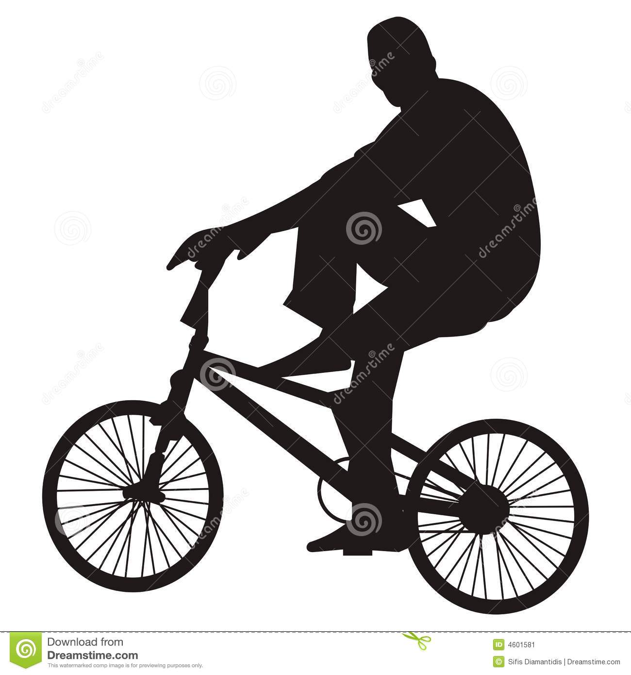 free clip art of bicycle rider - photo #50