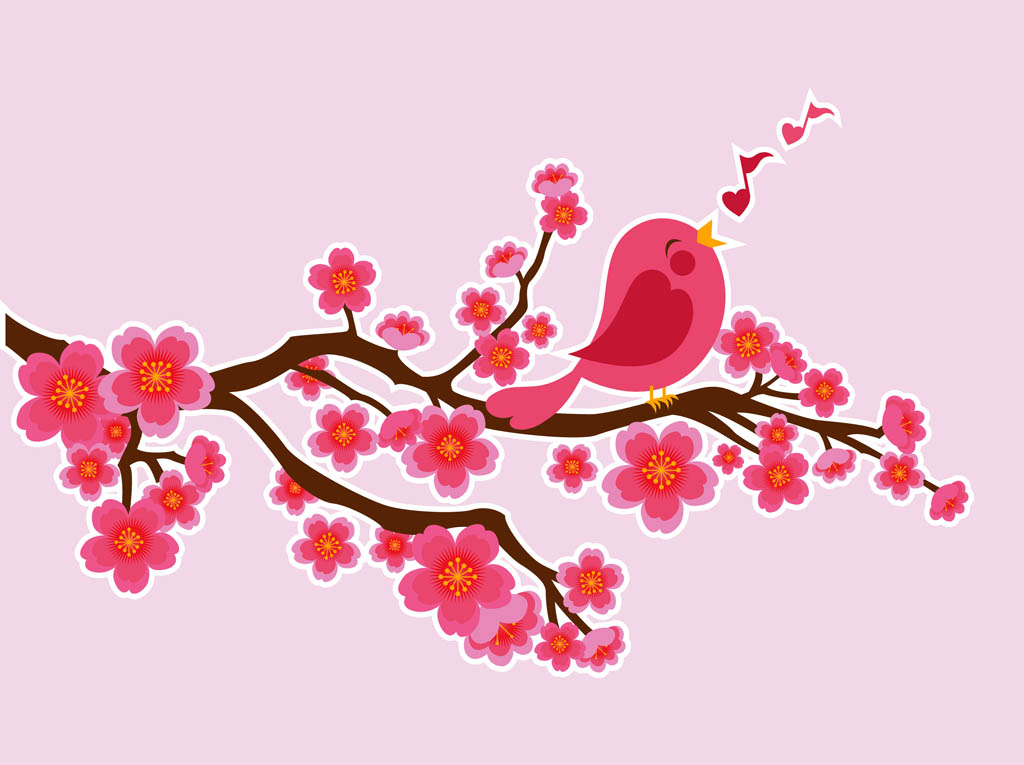 Birds Singing Clip Art