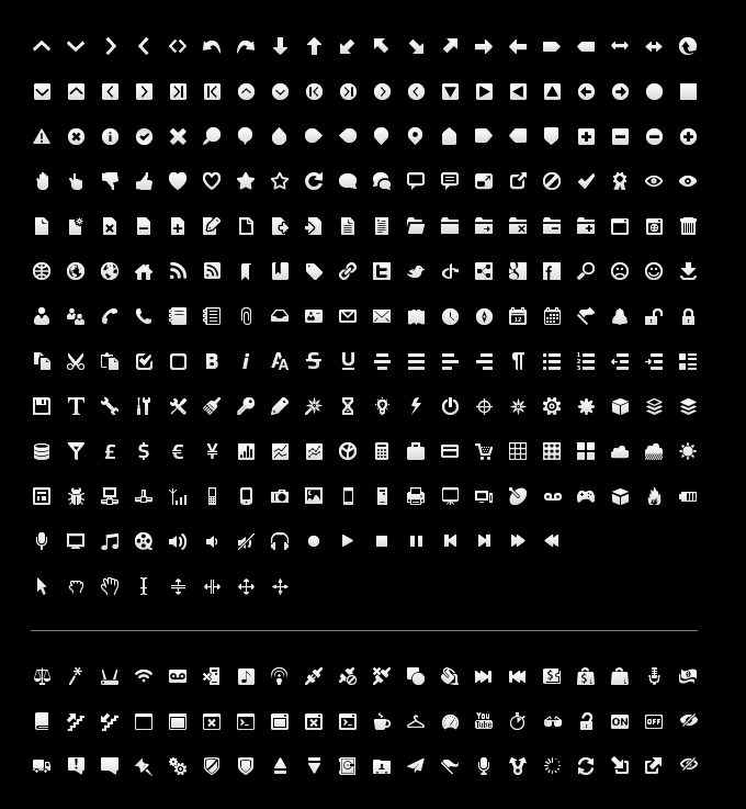 Black and White Icons Free
