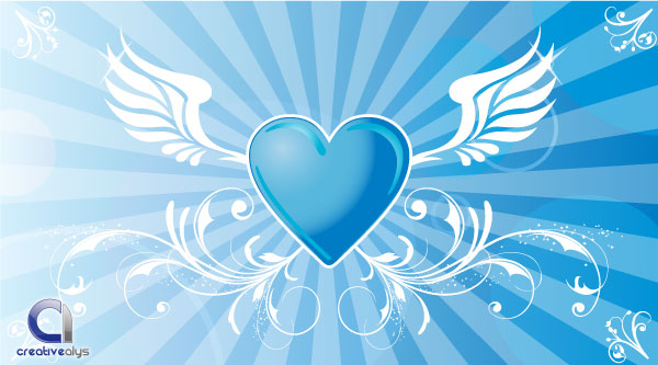 Blue Hearts Background Designs