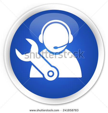 Blue Tech Support Icons