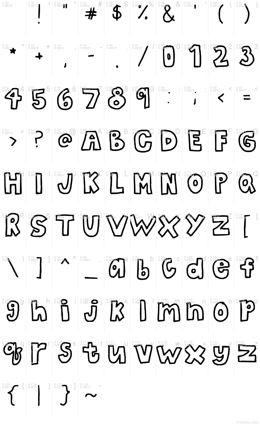 Bubble Letter Font Bubble Letter Font