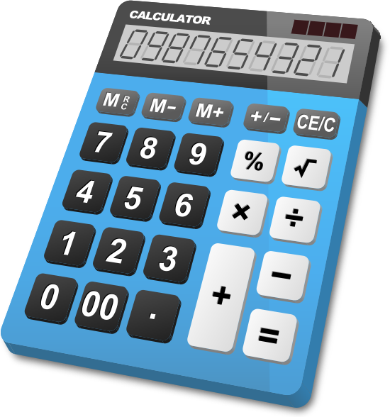 Calculator Light Blue Calculator Light Blue