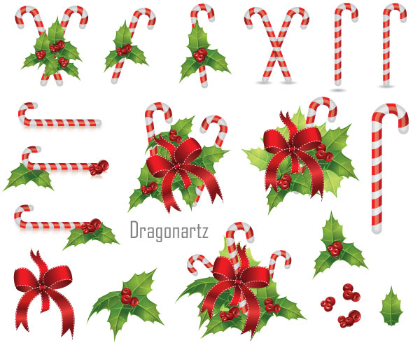 9 Free Vector Christmas Berries Images