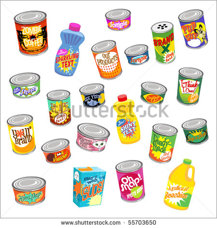 Cartoon Canned Goods
