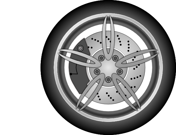 Cartoon Car Wheel Clip Art