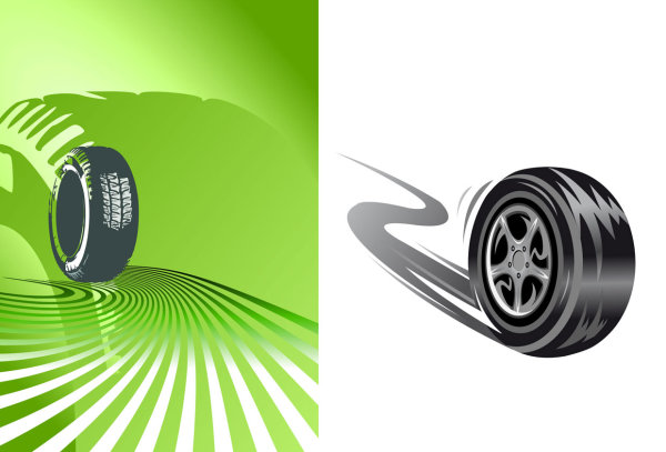 Cartoon Tire Vector