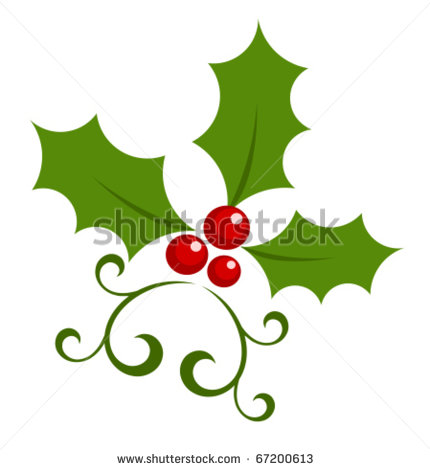 Christmas Holly Berry Art