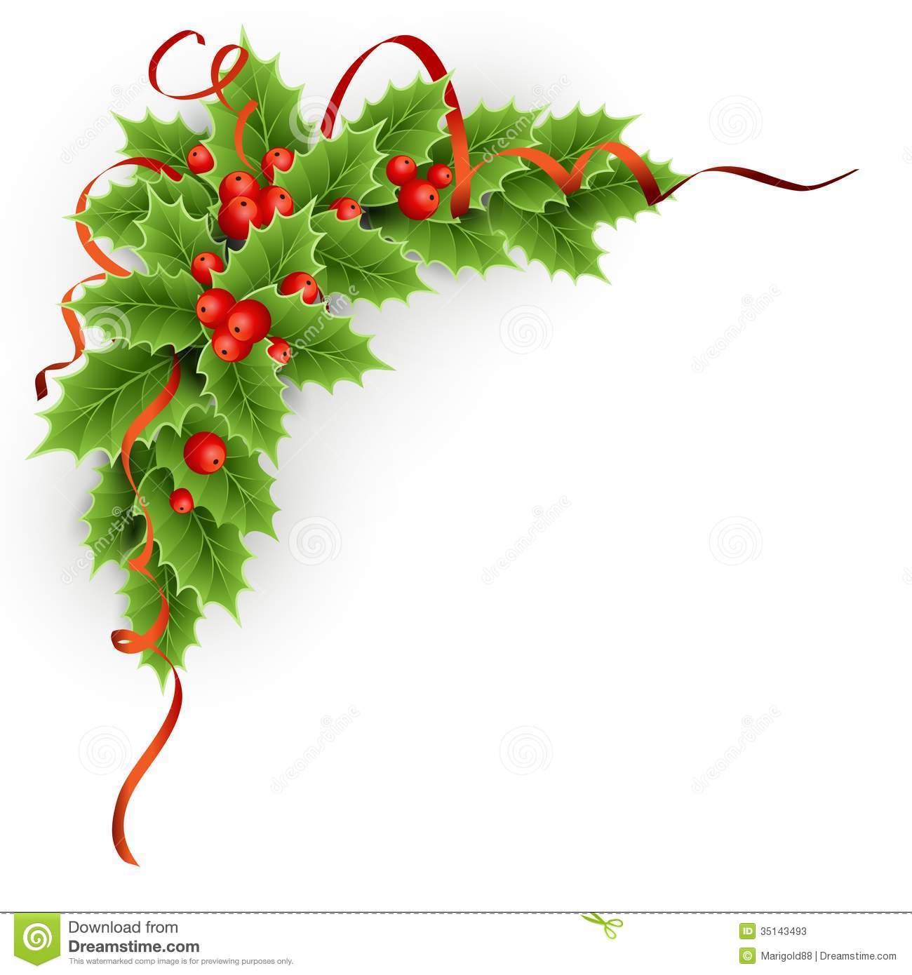 Christmas Holly Vector