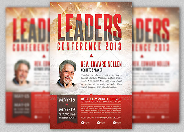 Church Leadership Conference Flyer Template