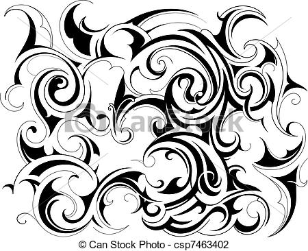 Clip Art Drawing Tribal