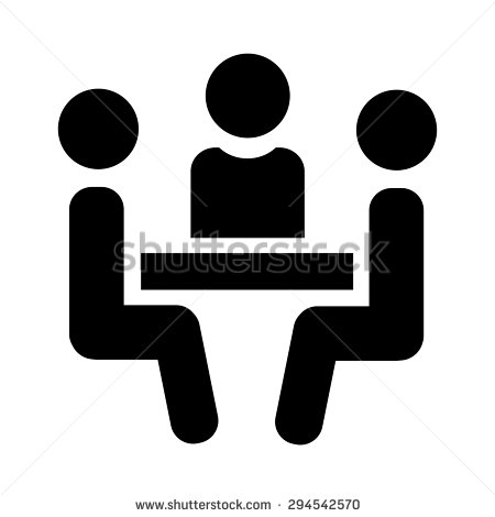 Conference Meeting Icon Vector