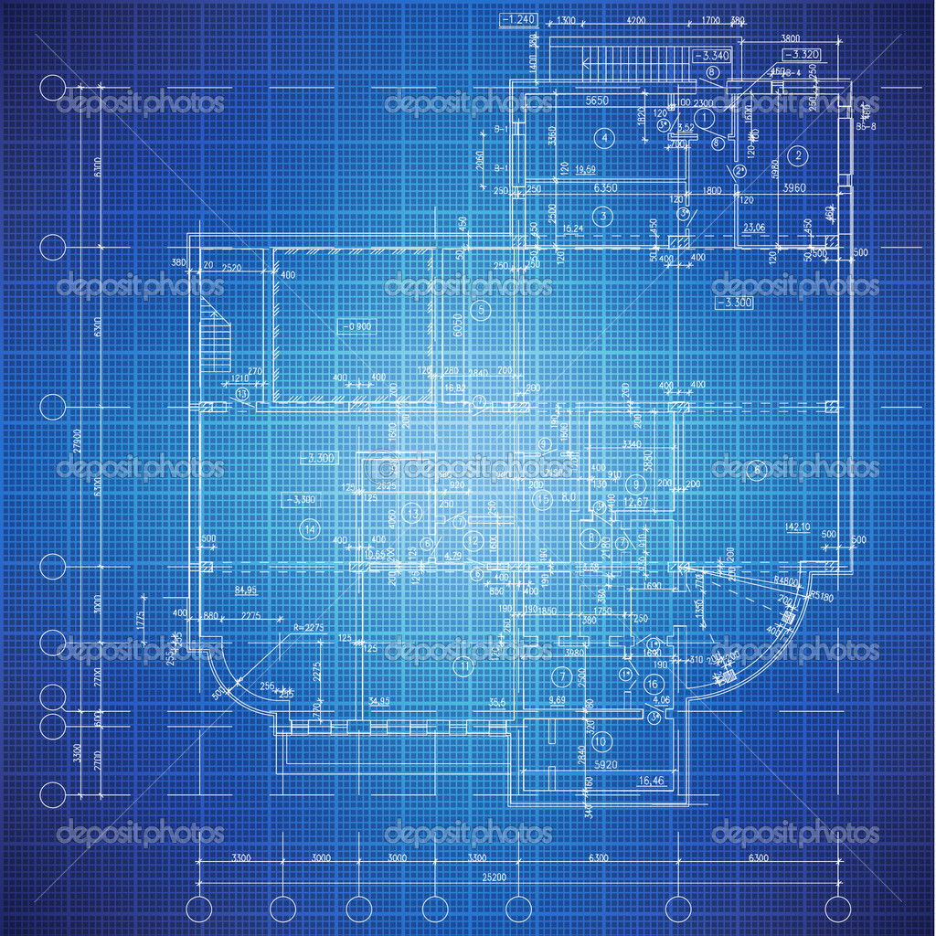 Construction Blueprint Texture